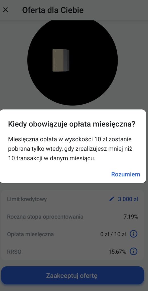 Oferta karty kredytowej Revolut