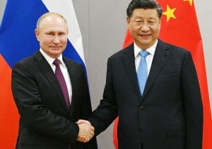 Xi Jinping i Władimir Putin, otwarcie zimowych igrzysk w Pekinie