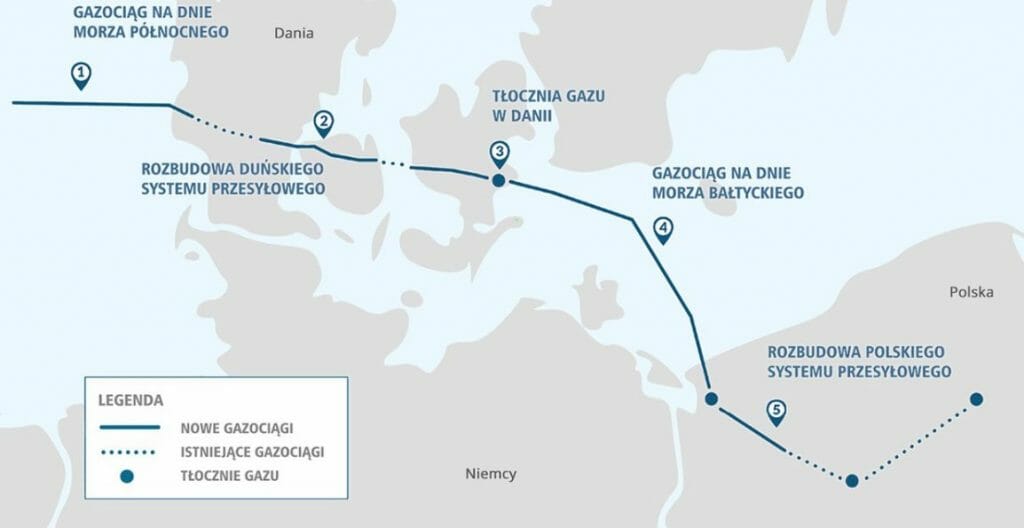 baltic pipe – schemat (Gaz System)