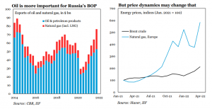 Rosyjski eksport paliw kopalnych (źródło: Elina Ribakova)