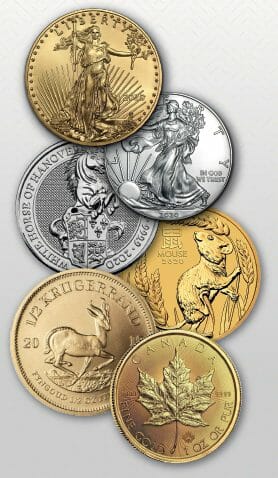 Złoto i srebro monety