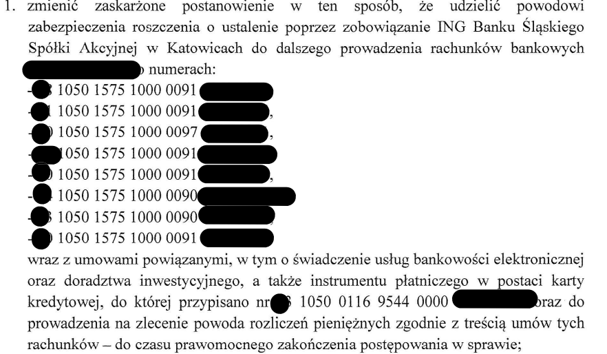 Bank wypowiedział klientowi umowę. A sąd zabezpieczył powództwo klienta