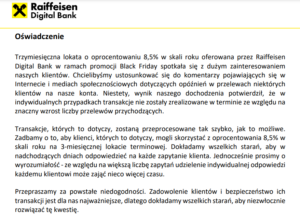 Raiffeisen Digital Bank przerywa milczenie