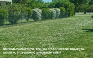 reforma planistyczna działka za miastem odrolnienie