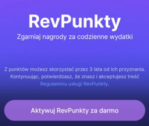 Jak aktywować punkty Revolut