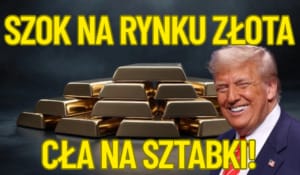 cła na sztabki złota