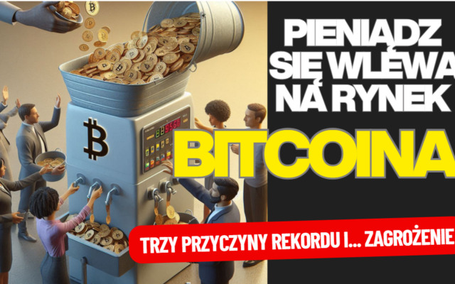 Na rynek kryptowalut „wlewa się” nowy pieniądz. I pcha w górę cenę bitcoina, ale… czy to może być dla kryptowalut broń obosieczna?