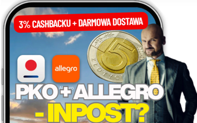 Połączysz konto Allegro z rachunkiem w PKO BP. W nagrodę szybka płatność, do 3% cashbacku, darmowa dostawa. Czy eksperyment się uda?