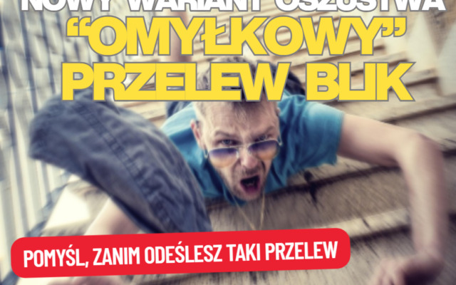 omyłkowy przelew