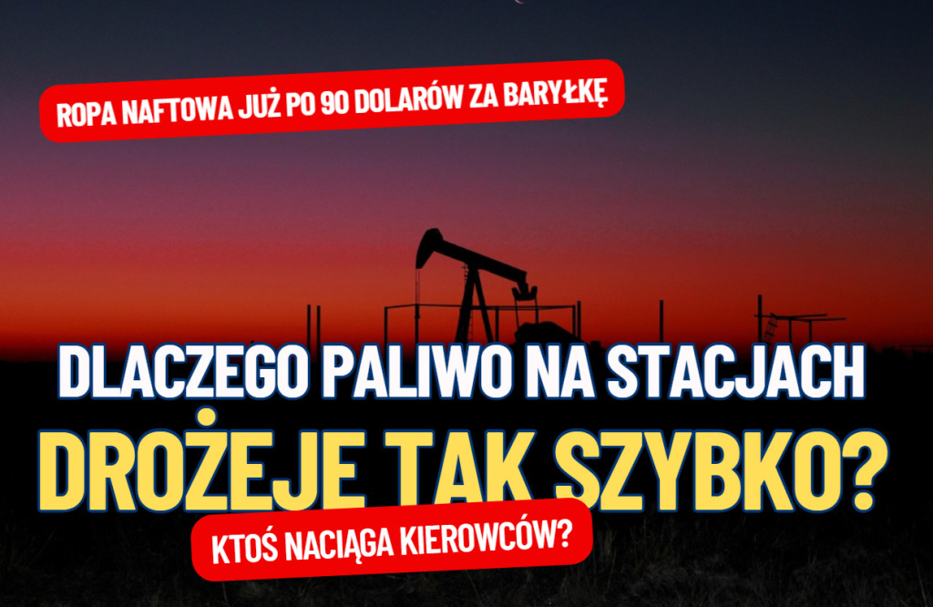 Cena europejskiej ropy Brent zbliża się do 90 dolarów za baryłkę. Ceny paliwa na stacjach idą w górę po 20 groszy… dziennie. To kant czy nieuchronność?