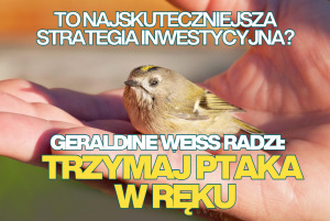geraldine weiss radzi trzymaj ptaka w ręku
