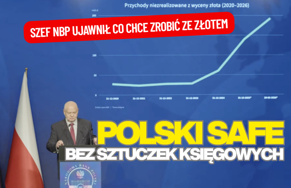 Nie będzie sztuczek księgowych ani pozornych transakcji sztabkami. Prezes NBP ujawnił, co chce zrobić ze złotem, żeby dało pieniądze na zbrojenia