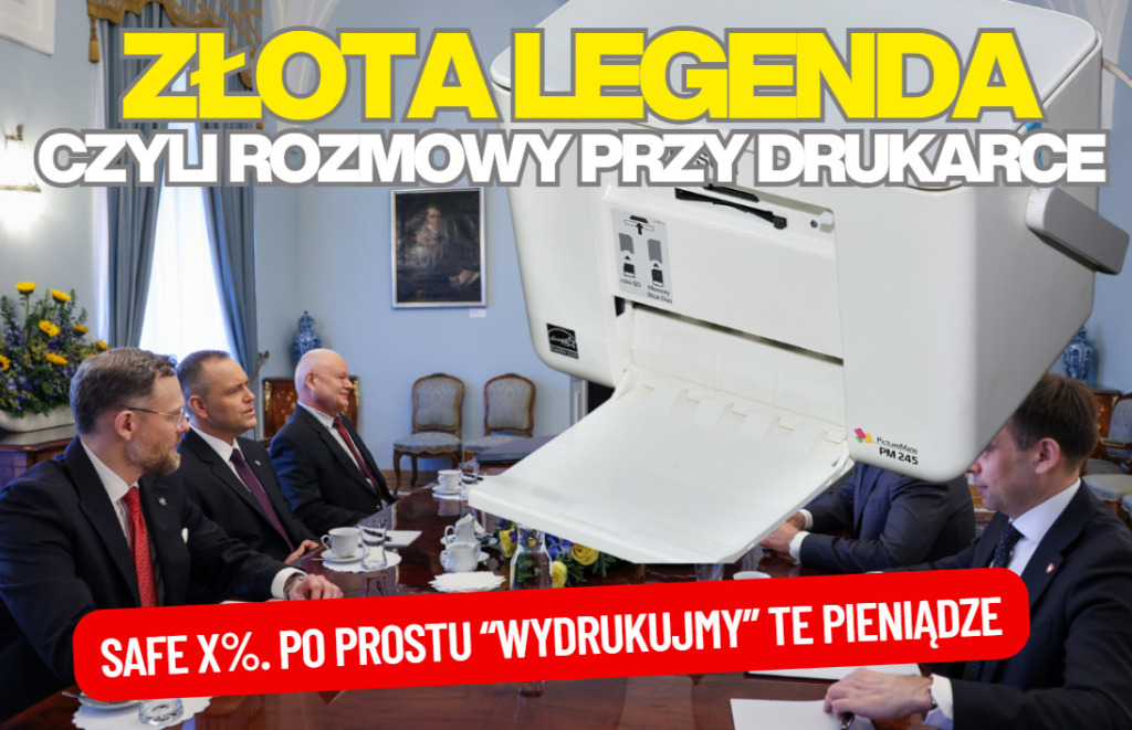 Czy pomysł na „Polski SAFE 0%” to rewaluacja rezerw złota? Jeśli tak, to po prostu „dodrukujmy” pusty pieniądz. Prościej, szybciej, a efekt ten sam