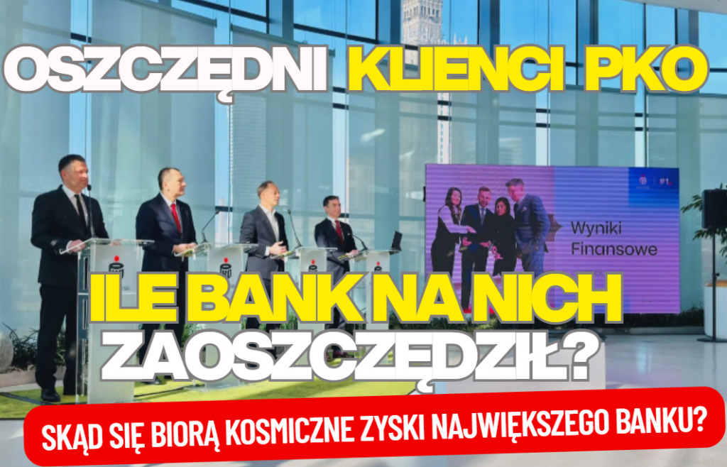 Największy polski bank w zeszłym roku zwiększył zysk o prawie 1,4 mld zł. A stopy szły w dół. Z czego wziął się gigantyczny zarobek PKO BP?