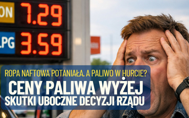 Ceny Paliwa Wyżej? Ropa naftowa potaniała do poziomu sprzed wojny w Zatoce Perskiej. A ceny na stacjach? Konsekwencje „mrożenia” cen paliwa