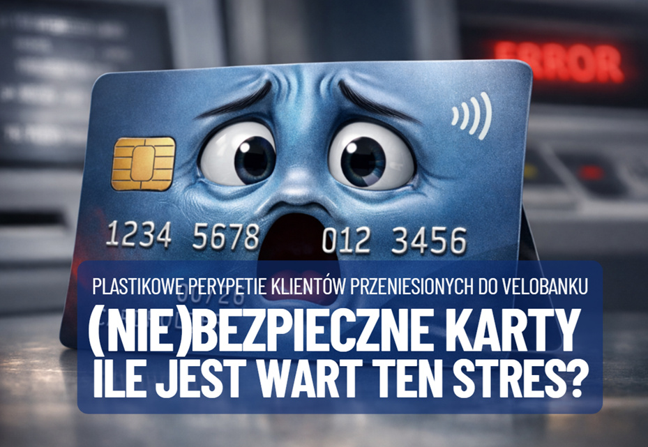 (Nie)bezpieczne karty? Niektórzy „nowi” klienci VeloBanku na wszelki wypadek… nie używają swoich kart. Ile wart jest ten stres?