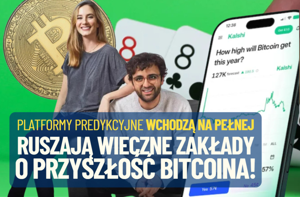 Platformy predykcyjne wchodzą „na pełnej” w świat inwestycji. Kalshi wprowadziła… wieczne „zakłady” o przyszłą cenę bitcoina! Jak to działa?