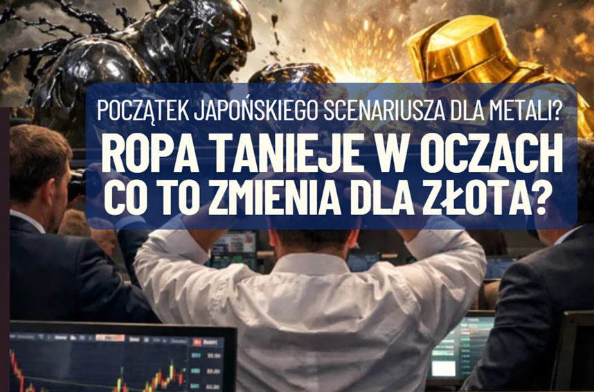 Ropa naftowa tanieje w oczach. Porozumienie pokojowe na Bliskim Wschodzie i początek „japońskiego scenariusza” dla złota