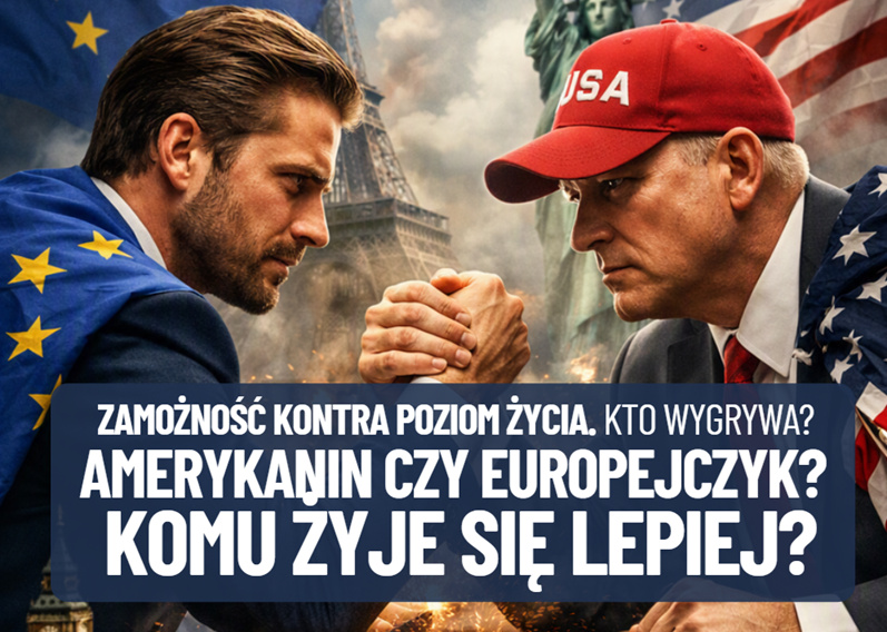 Kto jest bogatszy: Amerykanin czy Europejczyk? A komu żyje się lepiej? Od czego tak naprawdę zależy poziom zamożności i jakość życia?