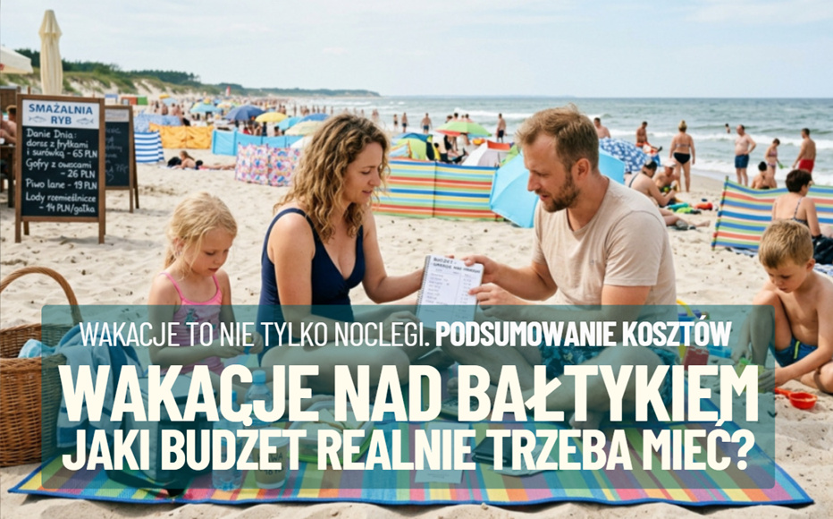 Wysoki sezon nad Bałtykiem: jaki budżet na romantyczne wakacje, a jaki na rodzinne? Nie tylko noclegi! Sprawdzam na własnej skórze