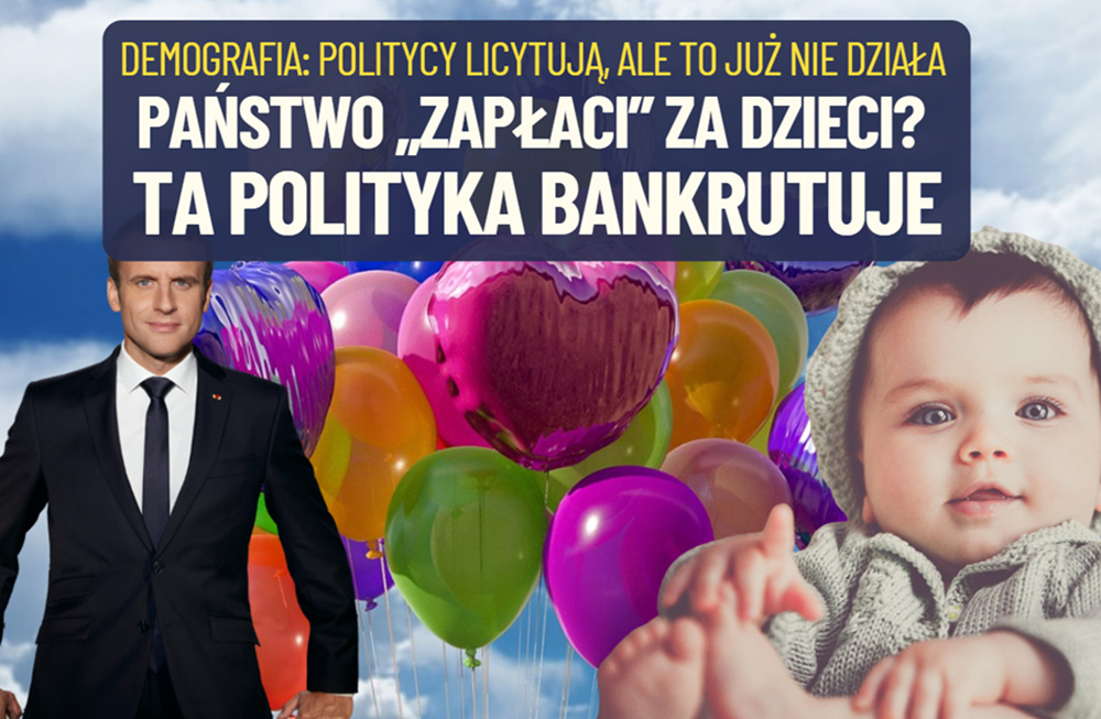 We Francji najmniej urodzeń od stulecia. Załamała się demografia kraju uważanego za wzór polityki rodzinnej. A w Polsce bez zmian: „Więcej pieniędzy!”