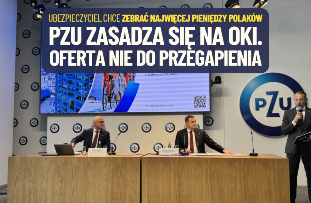 PZU zapowiada uruchomienie kompleksowej oferty OKI. Chce pozyskać najwięcej pieniędzy w Polsce. Będą OKI-ubezpieczenia, fundusze, ETF-y i lokaty