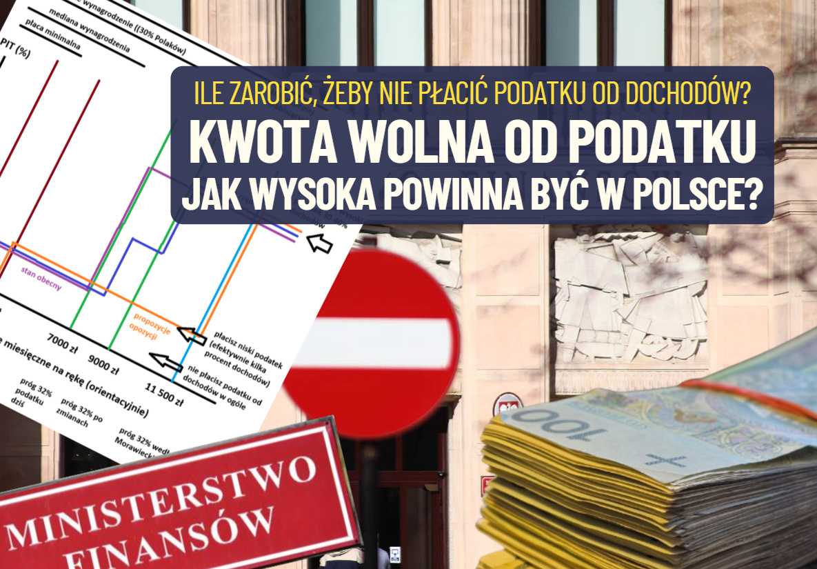 Spór o kwotę wolną od podatku. Ile powinna wynosić? I od jakich zarobków powinniśmy „na serio” zacząć składać się na państwo? Liczę!