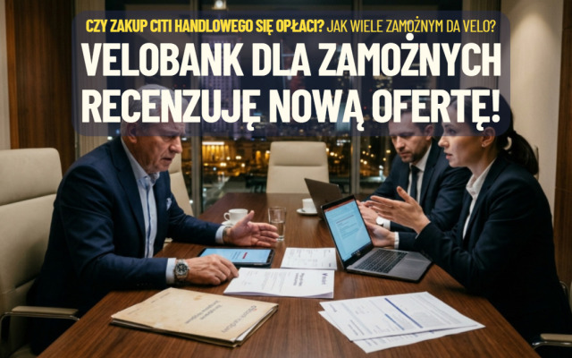 VeloBank chce zapomnieć o katastrofie i startuje z ofertą dla zamożnych klientów. Doświadczenie Citibanku i technologia VeloBanku może zadziałać?