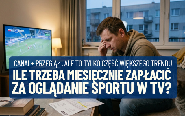 Platformy streamingowe żądają od kibiców coraz większych opłat. Ostatnio nie fair zagrał Canal+. Ile miesięcznie trzeba zapłacić za oglądanie sportu?