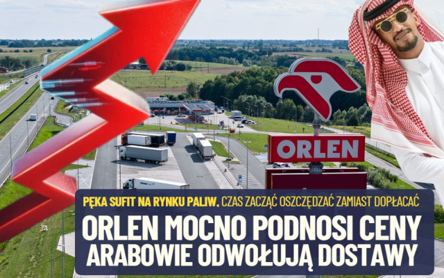 Pęka sufit na rynku paliw. Orlen mocno podniósł ceny w hurcie i ruszyła lawina. A Arabowie odwołują dostawy. Co można zrobić? Czekać i… oszczędzać