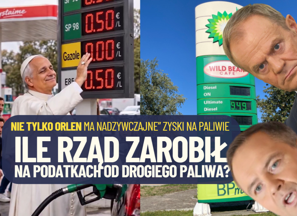 Na drogich paliwach zarabiają nie tylko koncerny paliwowe. Czy rząd mógłby oddać kierowcom to, co dodatkowo zarobił na… podatkach w cenach paliw?