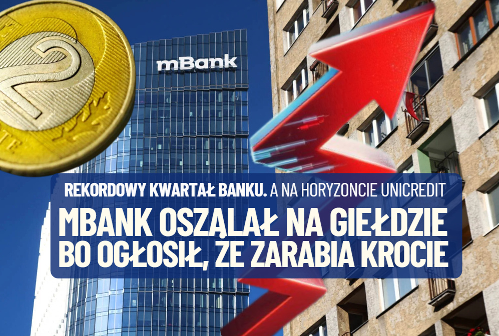 Akcje mBanku oszalały na giełdzie. Rekordowy kwartał tuż przed przejęciem przez UniCredit. Na czym zarabia krocie mBank?
