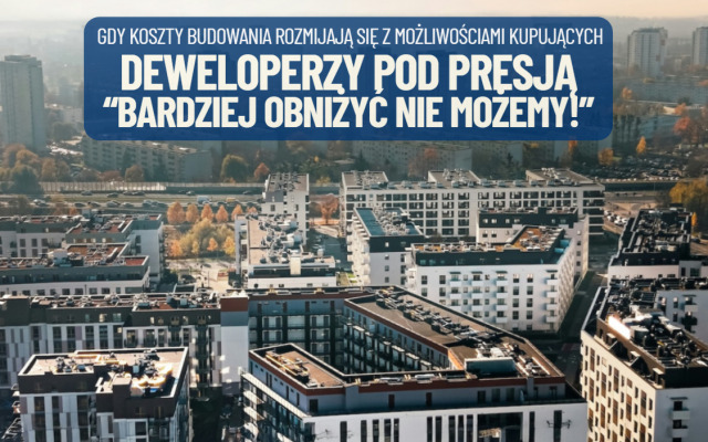 Deweloperzy pod presją. W USA obniżają ceny, w Polsce budują coraz więcej mieszkań, ale brakuje kupujących. Czy mieszkania mogą być tańsze?
