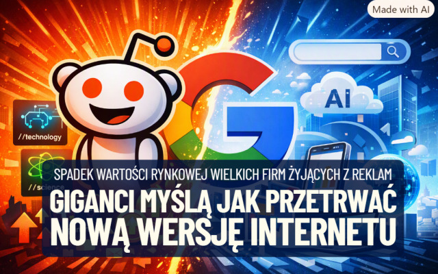 Gigantyczne spadki wartości rynkowej firm, które żyją ze „starej wersji” internetu. Czy któraś z tych firm przetrwa jego nową wersję?