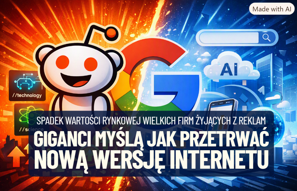 Gigantyczne spadki wartości rynkowej firm, które żyją ze „starej wersji” internetu. Czy któraś z tych firm przetrwa jego nową wersję?