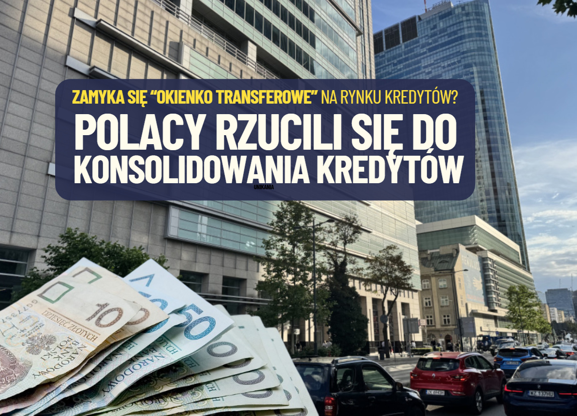 Polacy ruszyli do konsolidowania kredytów. Oprocentowanie spadło, więc stare długi można zamienić na tańsze. To okienko się zamyka?