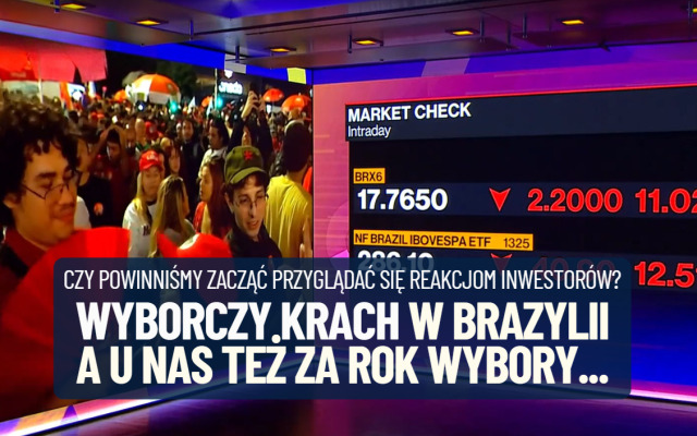 Wyborczy krach w Brazylii: niektóre spółki straciły 40-50%! Czego to nas uczy na rok przed wyborami w Polsce? Tak inwestorzy reagują na…