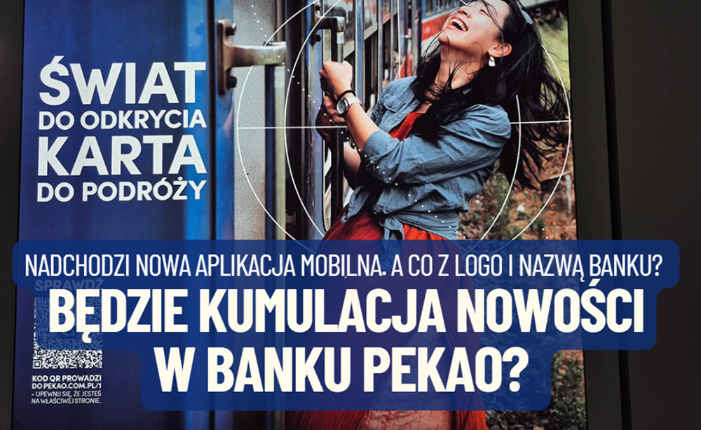 Będzie kumulacja nowości w Pekao? Bank szykuje nową aplikację mobilną. Czy jednocześnie zmieni nazwę, a żubr zniknie z logo?