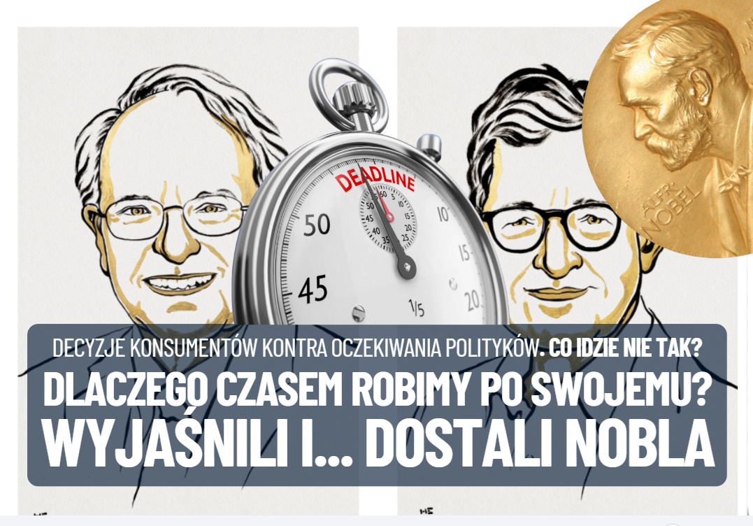 Dlaczego czasem nasze decyzje finansowe nie są takie, jak zaplanowali politycy i bankierzy centralni? Wyjaśnili i… dostali ekonomiczną nagrodę Nobla!